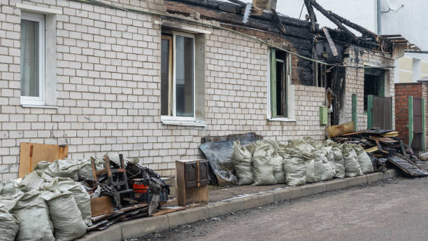 Professional Fire Damage Removal technician working in Cedar, MN
